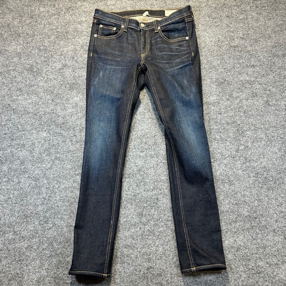 Rag & Bone Skinny Jeans Women 28 Dark Indigo Blue Denim Classic Minimalist
